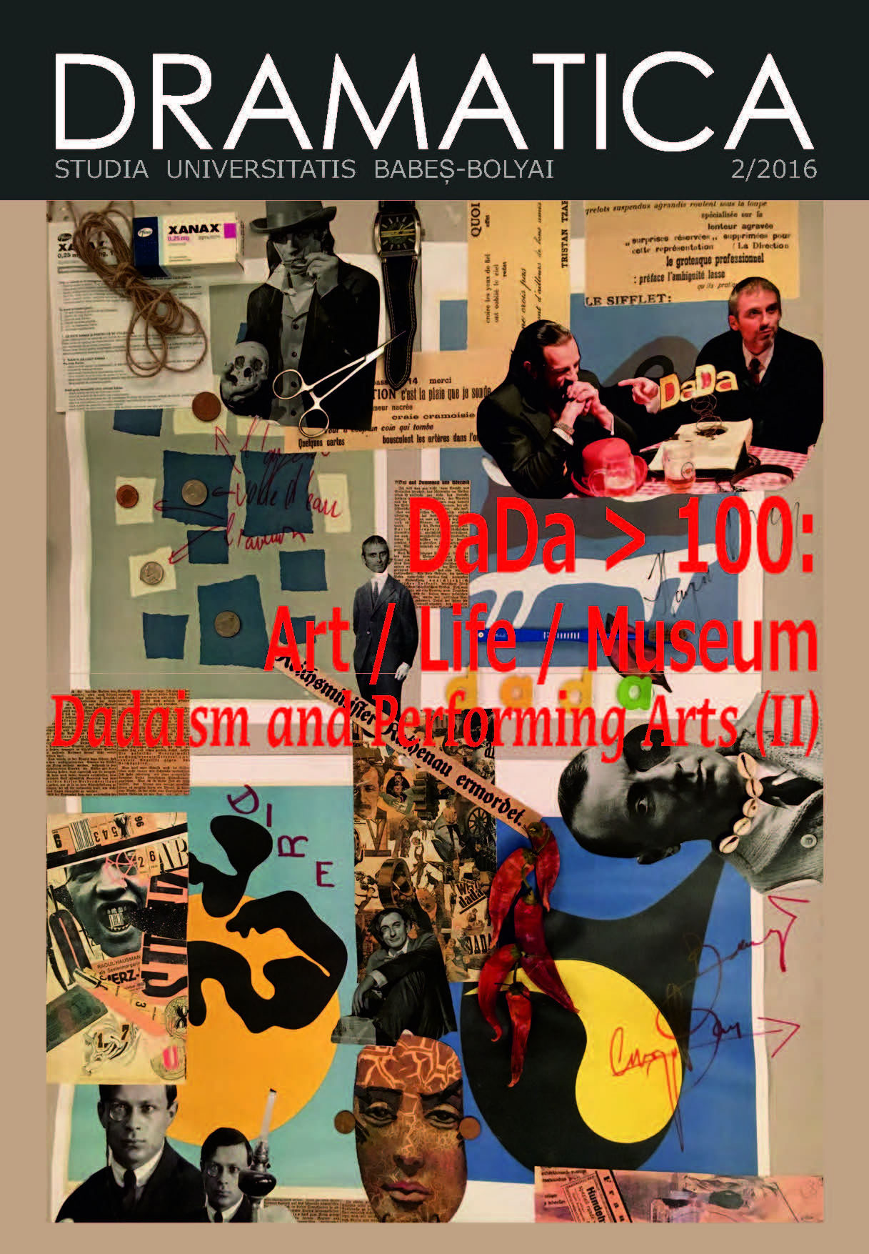 					View Vol. 61 No. 2 (2016): DADA > 100: Life / Art / Museum. DADAISM AND PERFORMING ARTS II
				